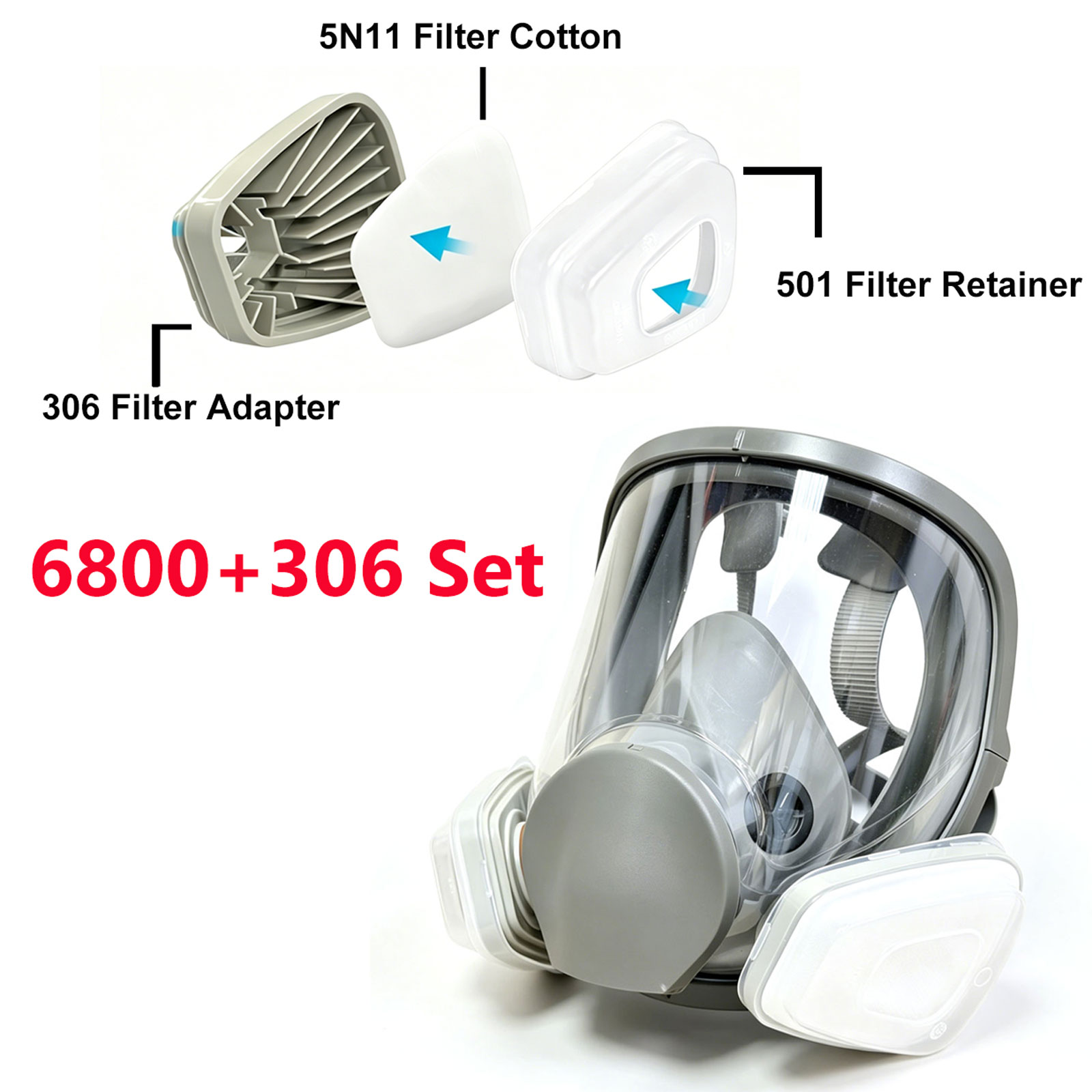 Respirador de Cara Completa 68 - Dust Mask Construction reseña y precio
