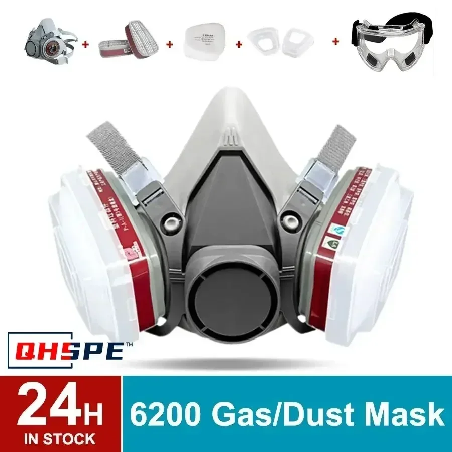 Mascarilla de gas reutilizable - Dust Mask Construction reseña y precio
